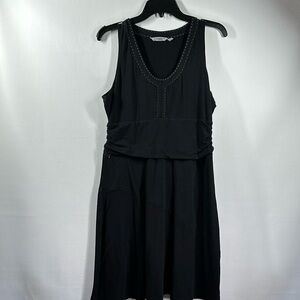 Athleta Sleeveless Fit and Flare Cotton Dress, L